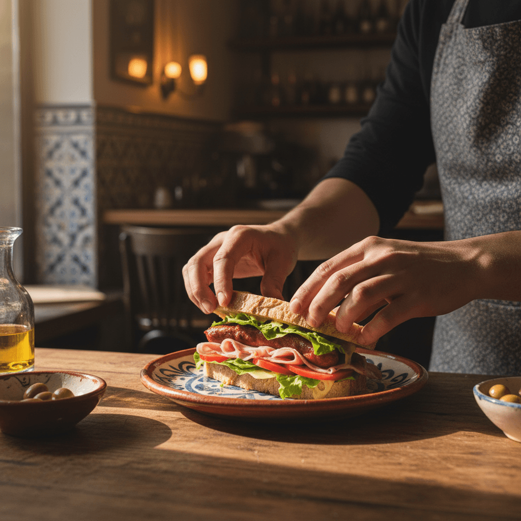 Tábua de petiscos portugueses variados